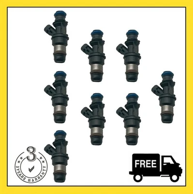 8pcs Fuel Injectors for 2001-2006 Chevrolet Silverado 2500 HD Silverado 3500 US - Imagem 1 de 4