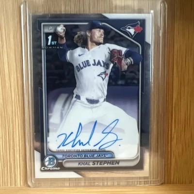 2024 Bowman Draft Khal Stephen Chrome Prospect Auto 1st #CPA-KS - Image 1 of 2