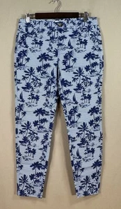 Vineyard Vines 8 Women Ankle Pants Island Scene Skinny Cargo Beach Preppy - Picture 1 of 9