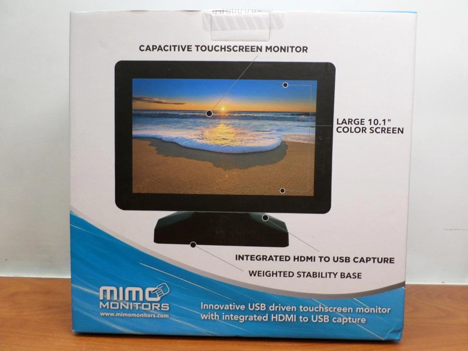 Mimo UM-1080CP-B 10" Touchscreen Vue HD Capture USB Monitor New Sealed - Image 1 of 1