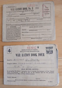 WWII War Ration Book No. 3 and No. 4 issued in Colorado - Picture 1 of 3