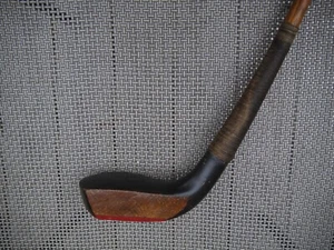 Nice Antique Vintage Long Nose Clan Golf Co. Wooden Putter - Picture 1 of 19