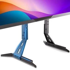 Universal TV Stand Base Replacement,Metal TV Legs-7 Level Height Adjustable,D... - Picture 1 of 6