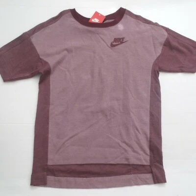 Camisa Nike Mujer Rally Plus Crew 728223 - Rojo Granate 532 - Talla M - Nueva con Etiquetas Foto 1 de 4
