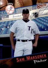 2001 Tampa Yankees Multi-Ad #17 Sam Marsonek Tampa Florida FL Baseball Card
