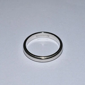 Tiffany & Co. Platinum PT950 Classic Milgrain Wedding Band Ring Size 9.75 4MM - Picture 1 of 4