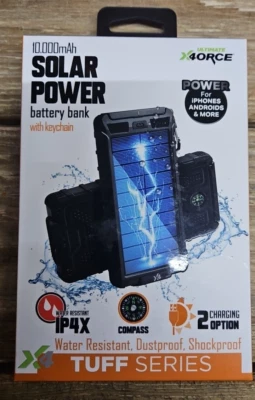 Ultimate X4orce 10.000mAh Solar Power Battery Bank Tuff Series - Image 1 of 2