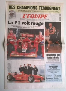L'EQUIPE N°16.071 du 08/01/1998 - La F1 voit rouge / Chrysler 300 M à Détroit - Picture 1 of 5