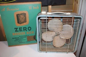 Vintage McGraw Zero Box Fan - working with original box - Picture 1 of 5