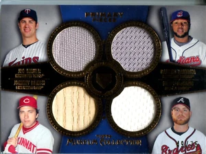 Johnny Bench, Joe Mauer, Carlos Santana, & Brian McCann 2013 Topps Museum Collec - Picture 1 of 1