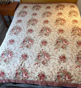 Vintage Waverly Home Norfolk Rose Sonata Full/Queen Comforter 82" X 84” No Shams - Picture 1 of 17