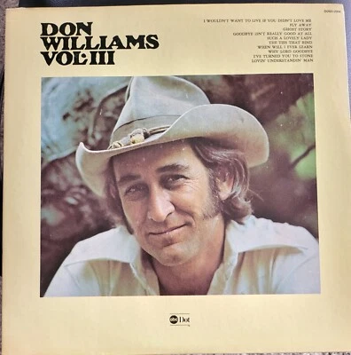 Don Williams Don WilliamsnVol III Vinyl LP 1974 ABC Records DOSD-2004 - Image 1 of 2