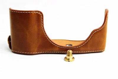 Empuñadura de media funda de cuero para cámara OLYMPUS E-PL7 E-PL8 E-PL9 E-PL10 Foto 1 de 4