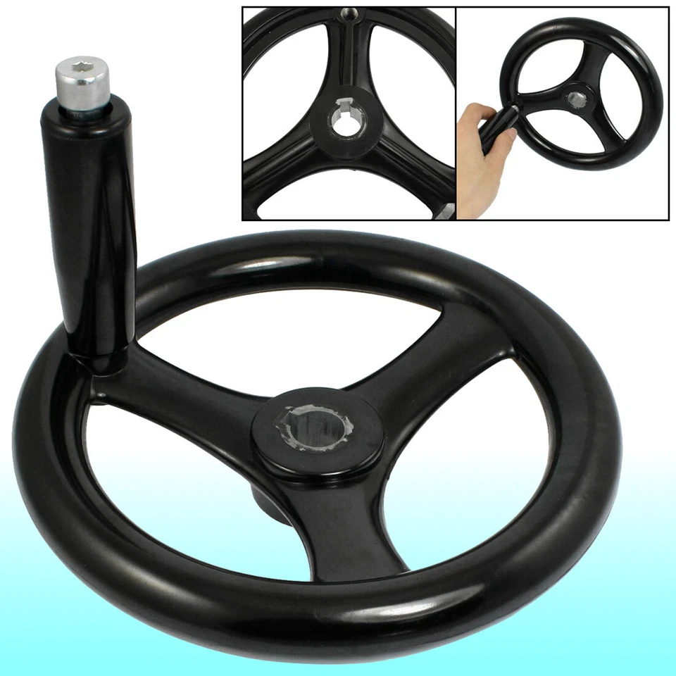 Handrad Stellrad Drehkurbel mit Grehgriff 200mm Maschinenkurbel für Fräsmaschine - Bild 1 von 1