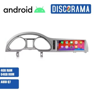 AUTORADIO ANDROID 4/64GB AUDI Q7 2006-15 STEREO AUTO TOUCH 10" WIFI NAVIGATORE - Immagine 1 di 4