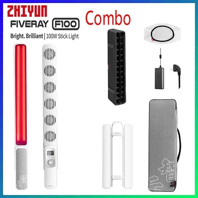 Zhiyun FIVERAY F100 Combo Portable RGB LED Light Stick - White - Image 1 of 4