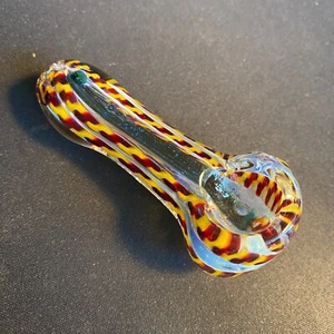 Small Hand-Blown Glass Pipe - Picture 1 of 6