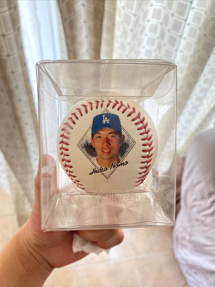 [MLB/Dodgers] 1994 Hideo Nomo Foto Memorial Ball Foto 1 de 1