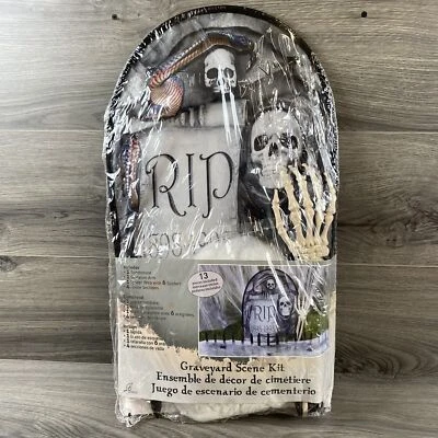 幽灵墓地万圣节房子哥特式场景套件13件可怕 — 第 1/4 张图片