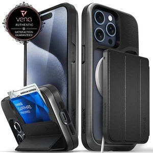 Vena vCommuteX MagSafe Heavy Duty Case abnehmbare Brieftasche für iPhone 15 Pro Max - Bild 1 von 11