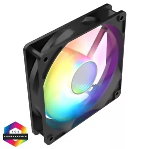 PC Cooling Fan CIT Halo 120mm 12cm Infinity A-RGB LED Black/White 4-Pin PWM ARGB - Picture 1 of 10