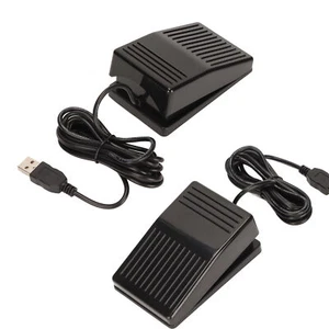 USB Foot Switch Pedal Mechanical Switch Single Foot Switch Pedal for Computer - Afbeelding 1 van 12