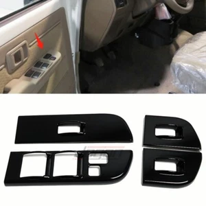 Cubierta de botón elevador de ventana de grano de 4 puertas para camión Toyota Land Cruiser LC76 77 FJ76 - Imagen 1 de 10