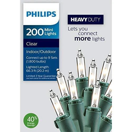 Philips FBA_118108-104 String Light - Green/White (200 Count) - Image 1 of 1