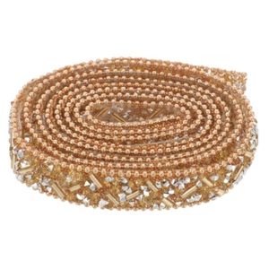 1 Rollo Cortable Disfraz Borde Estrás Cinta Decorativa Artesanía Ropa Suministro - Imagen 1 de 12