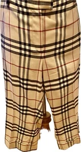 BURBERRY LONDON FABULOUS BERMUDA SHORTS WITH CUFFS, BURBERRY PRINT, 6 - Picture 1 of 14