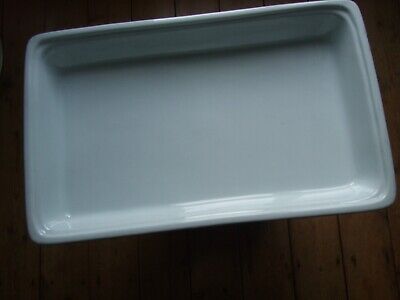 Olympia Whiteware 1/1 Gastronorm Dish White Porcelain 30(H) X 325(W) X 530(D)mm • 45£