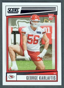 2022 Score George Karlaftis Rookie Card #314 Chiefs RC QTY - Picture 1 of 2