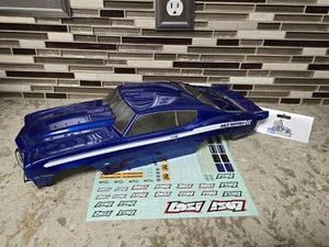 Losi Mini Drag 1/16 Body Factory Painted Blue & White / Decaled With LED Lights - Picture 1 of 9