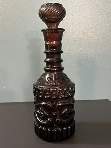 Vintage Glass Jim Beam Whiskey Liquor Decanter Bottle KY DRB-230 Purple - Picture 1 of 10