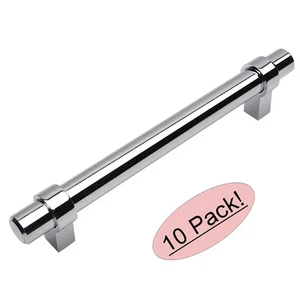 *10er Pack* Cosmas Schrankbeschläge poliert Chrom Euro Bar Züge #161-160CH - Bild 1 von 1