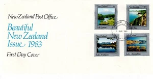 NZ 1983 Beautiful N.Z. First Day Cover, 35c, 40c, 45c & 70c matching stamps (C) - Picture 1 of 3