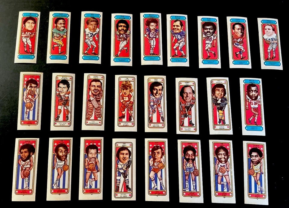 1975 Nabisco Sugar Daddy All Stars Complete Set(25), Staubach, Kareem Jabbar, NM - Image 1 of 3