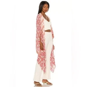 Free People One-Size American Pie Patchwork Kimono 100% weich Viskose waschbar - Bild 1 von 7