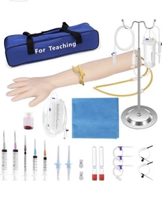 IV Practice Kit Phlebotomy Venipuncture Practice Arm for Students Nurses - Picture 1 of 5