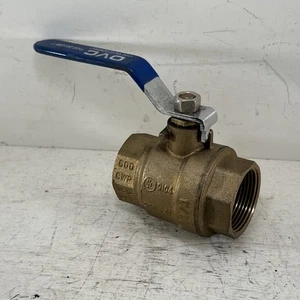 Nueva válvula de bola de latón OVC Q104 250 PSI 600CWP 1 1/4” NPT 200BRFT 5G125G - Imagen 1 de 8