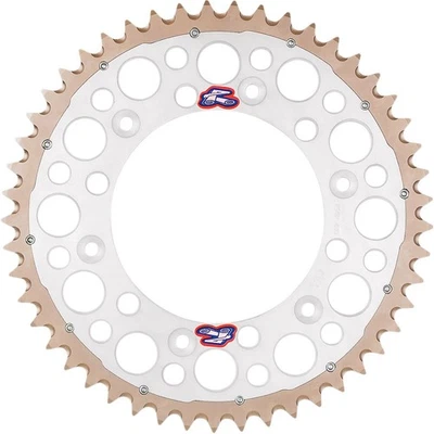 Renthal Twinring™ Rear Sprocket - 48-Tooth - Silver 1540-520-48GPSI - Image 1 of 3