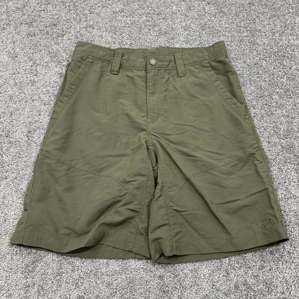Pantalones Cortos The North Face Para Hombres 34 Verde Chino Ligero Exterior Senderismo Logo Bolsillo Foto 1 de 4