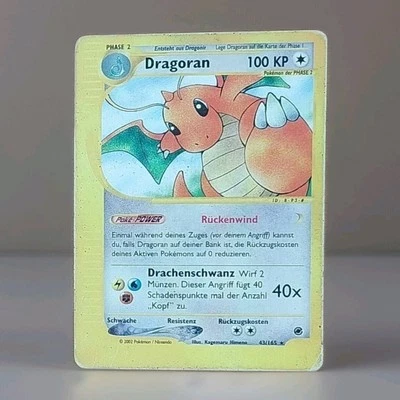 Dragoran Pokemon Karte Deutsch 43/165 Expedition - Bild 1 von 3