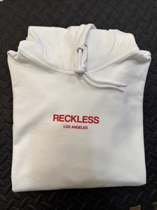 Young & Reckless - LARGE - White Hoodie Sweater Streetwear NEW - Picture 1 of 4