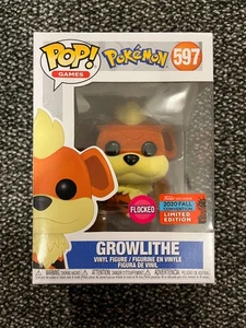 Funko Pop Growlithe 597 Pokemon Anime Floccato 2020 Convenzione Autunno - Foto 1 di 6