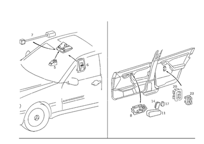 Interruptor original Mercedes-Benz 202-820-52-10 Foto 1 de 2