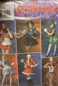 Simplicity  Costumes For Adults, Sewing Pattern Size 18 / 24Uncut - Picture 1 of 6