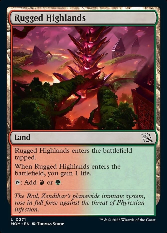 x1 Rugged Highlands - March of the Machines - NM - MTG - Image 1 of 1