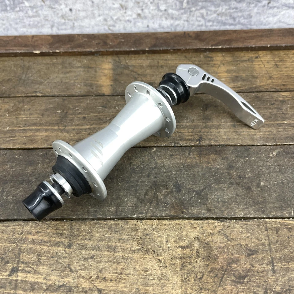 Buje delantero para bicicleta de carretera Bontrager 20H 20 liberación rápida QR CLIX pincho aleación plateada Foto 1 de 4