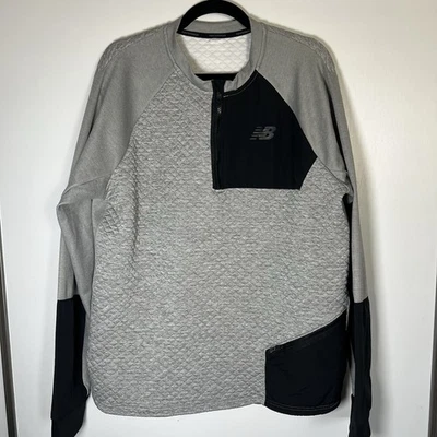 Suéter New Balance Heat Loft Crew Para Hombre Talla L Pullover Bloque de Color Acolchado 1/2 Cremallera Foto 1 de 4